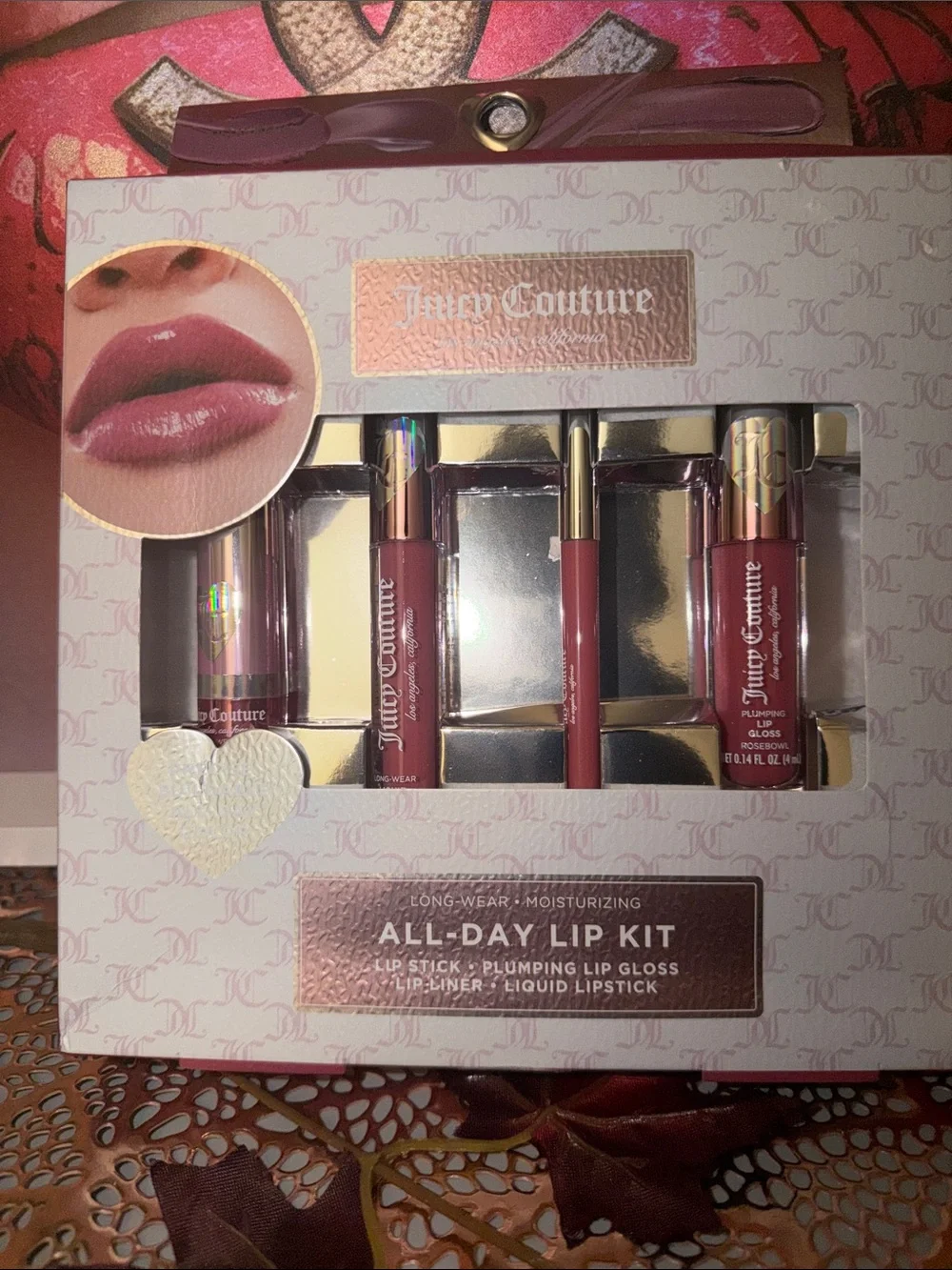 Juicy Couture All-Day Lip Kit — Dusty Rose & Berry